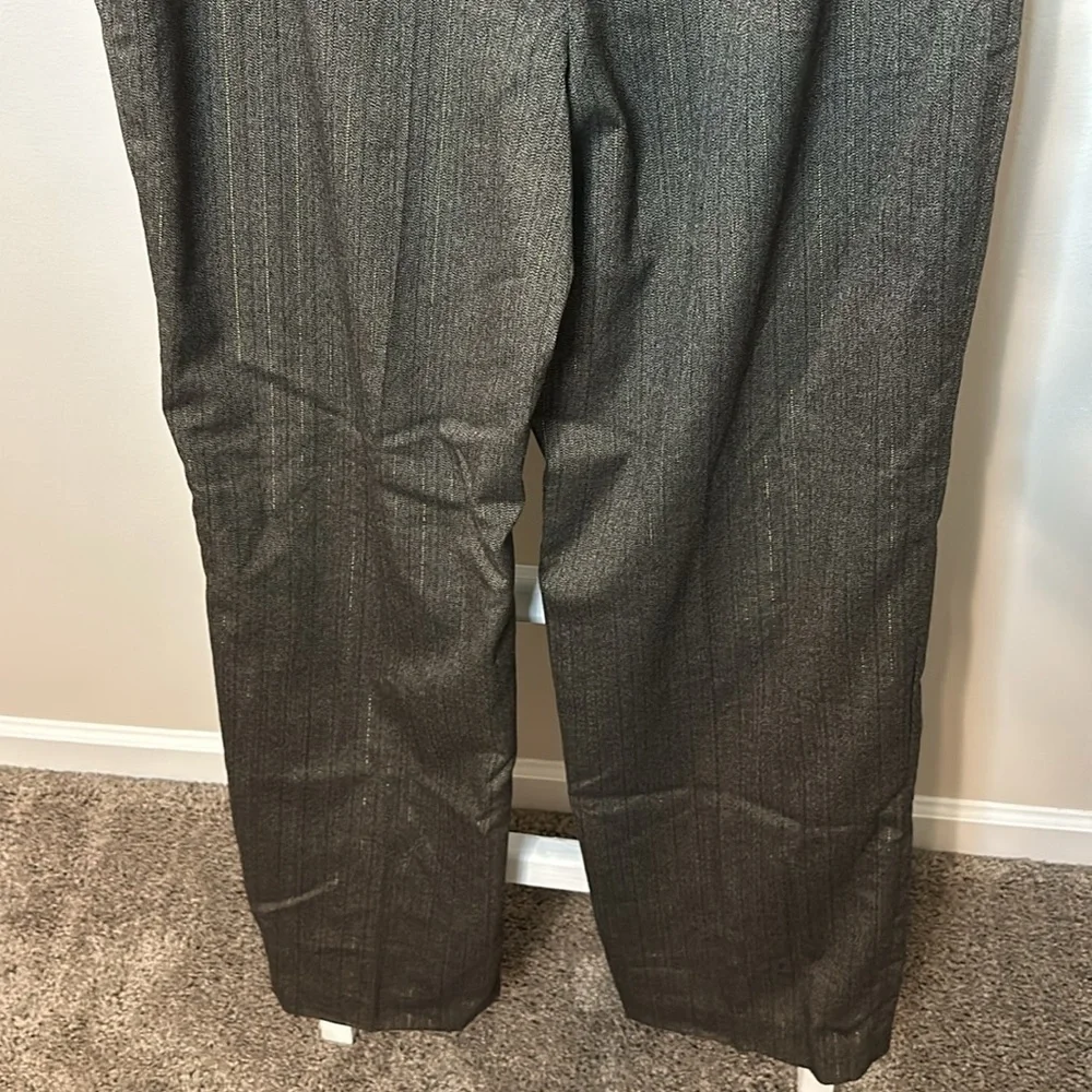 Coldwater Creek Classic Fit Fully Lined Dress Pants Size 10 Brown and Metallic